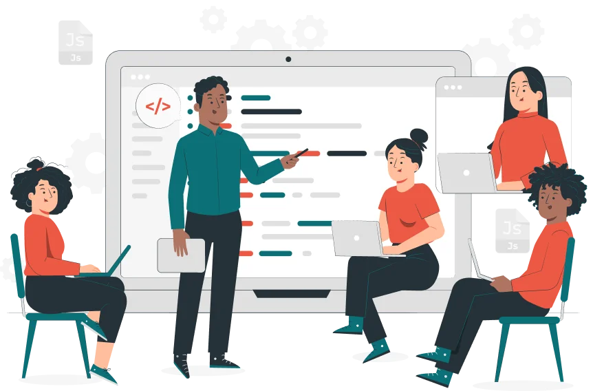 About us: EGConnect education and IT services illustration